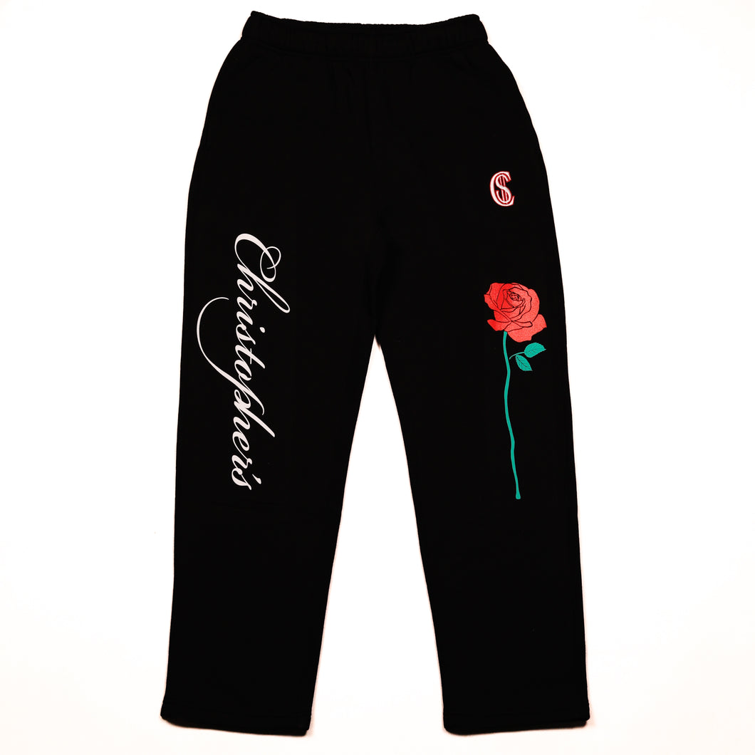 Chris $mokes Rose Sweatpants