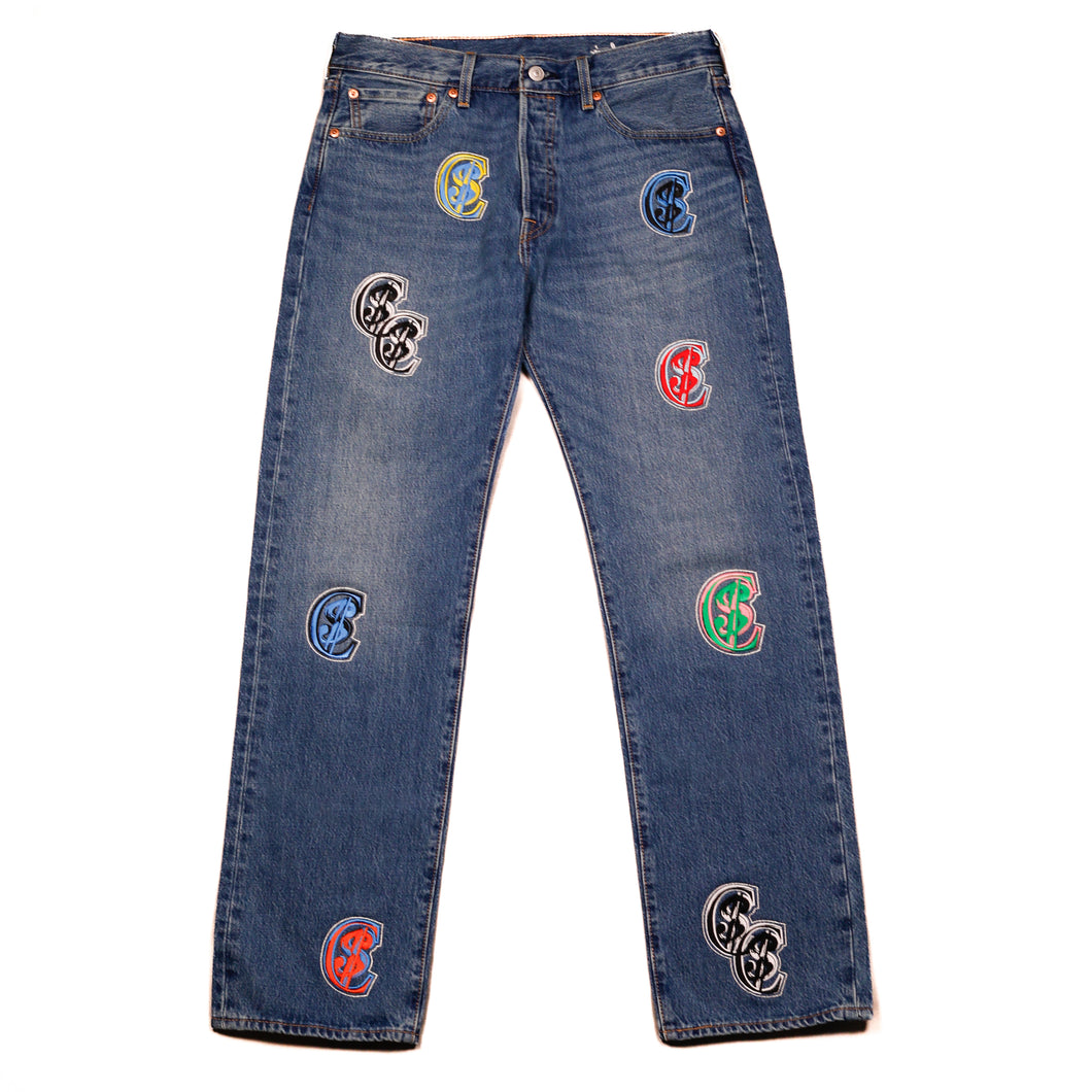 Chris $mokes Multicolor Denim